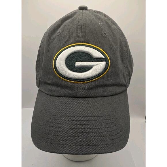 Green Bay Packers '47 Brand Green Strapback Cap G Logo Football Dad Hat - Picture 1 of 10